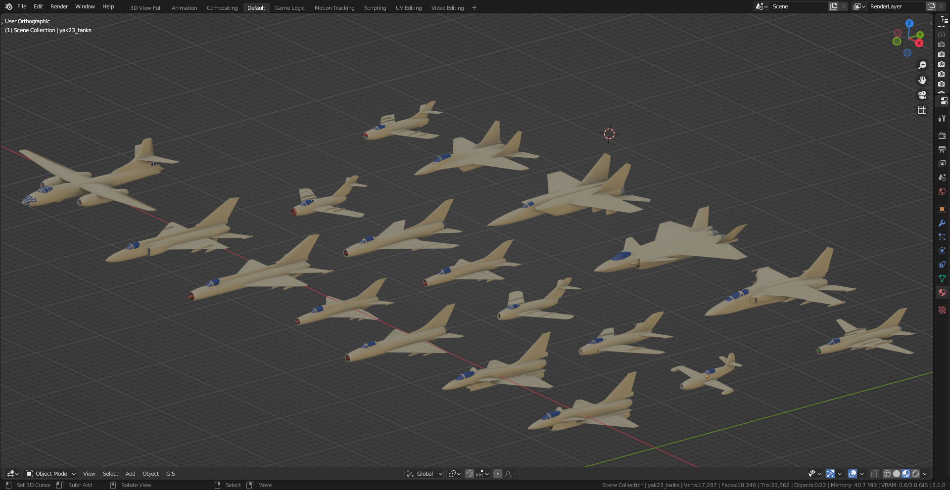 lo-poly Adversary aircraft preview image 1